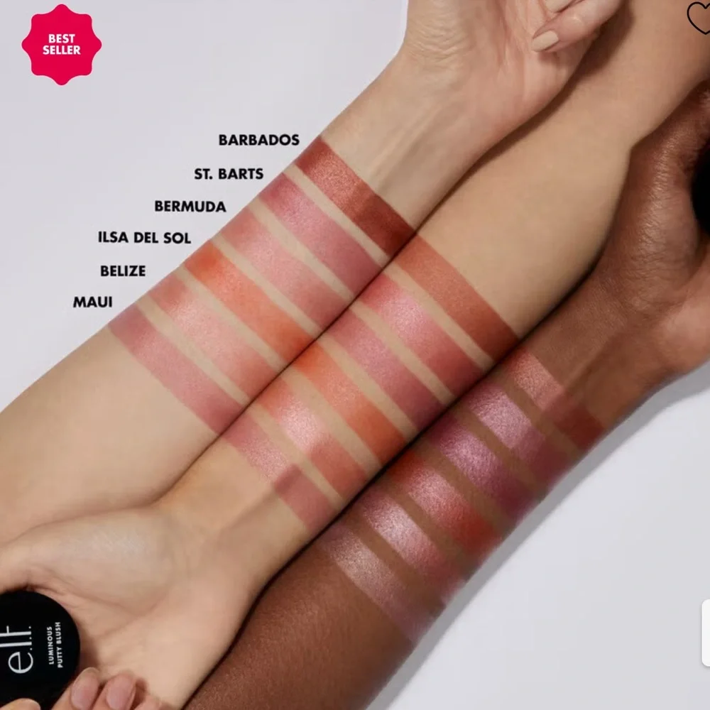 Luminous Putty Blush putty cream to powder blush with a shimmer finish Bermuda
